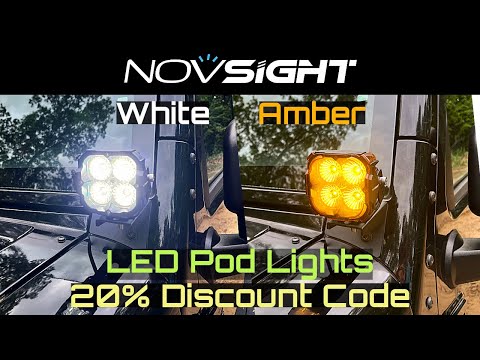 Upgrade your Off-Road Experience! Cyber 1 Series 3” Pod Lights from @NovsightAutoLighting! 20% OFF