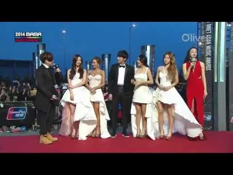 SISTAR 씨스타 & JungGiGo @ 2014 MAMA Red Carpet
