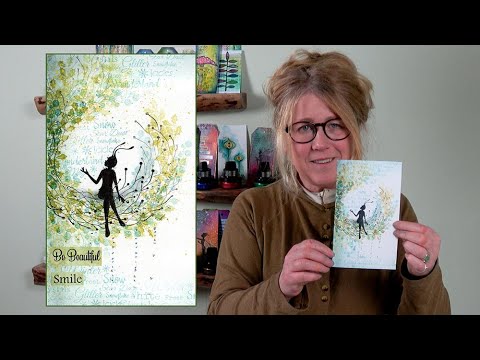 Tia and the Christmas Wreath - A Lavinia Stamps Tutorial