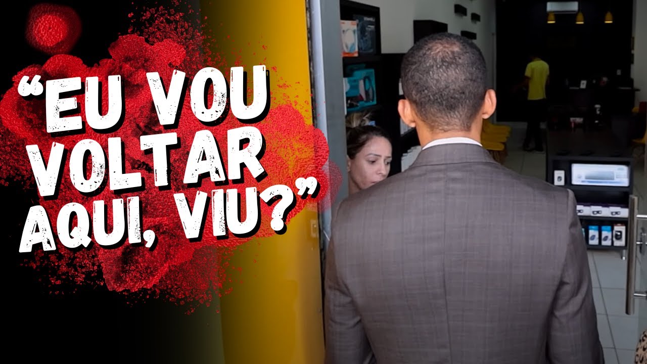 Fornecedor DÁ SHOW durante REPORTAGEM