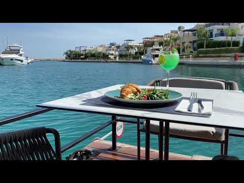 A floating venue in the Limassol Marina