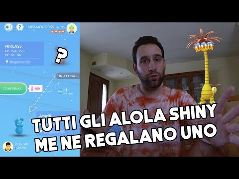Tutte le forme Alola disponibili Shiny! Me ne regalano uno! - Pokémon Go Ita