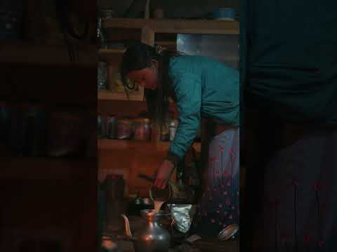 Ghiu chiya - The famous butter tea from the himalayas. 🫖