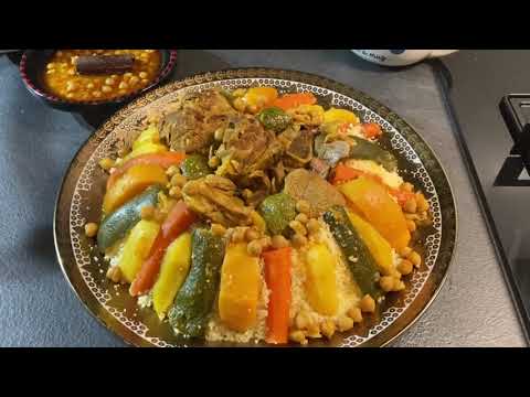 Couscous à la viande d’agneau( recette)