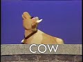 Classic Sesame Street Gladys The Cow Spells COW