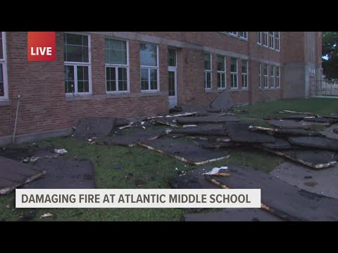 Atlantic Middle School roof catches fire, press conference with fire chief scheduled for Wednesday