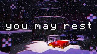 there's no monsters nearby...  (minecraft music & snow storm)