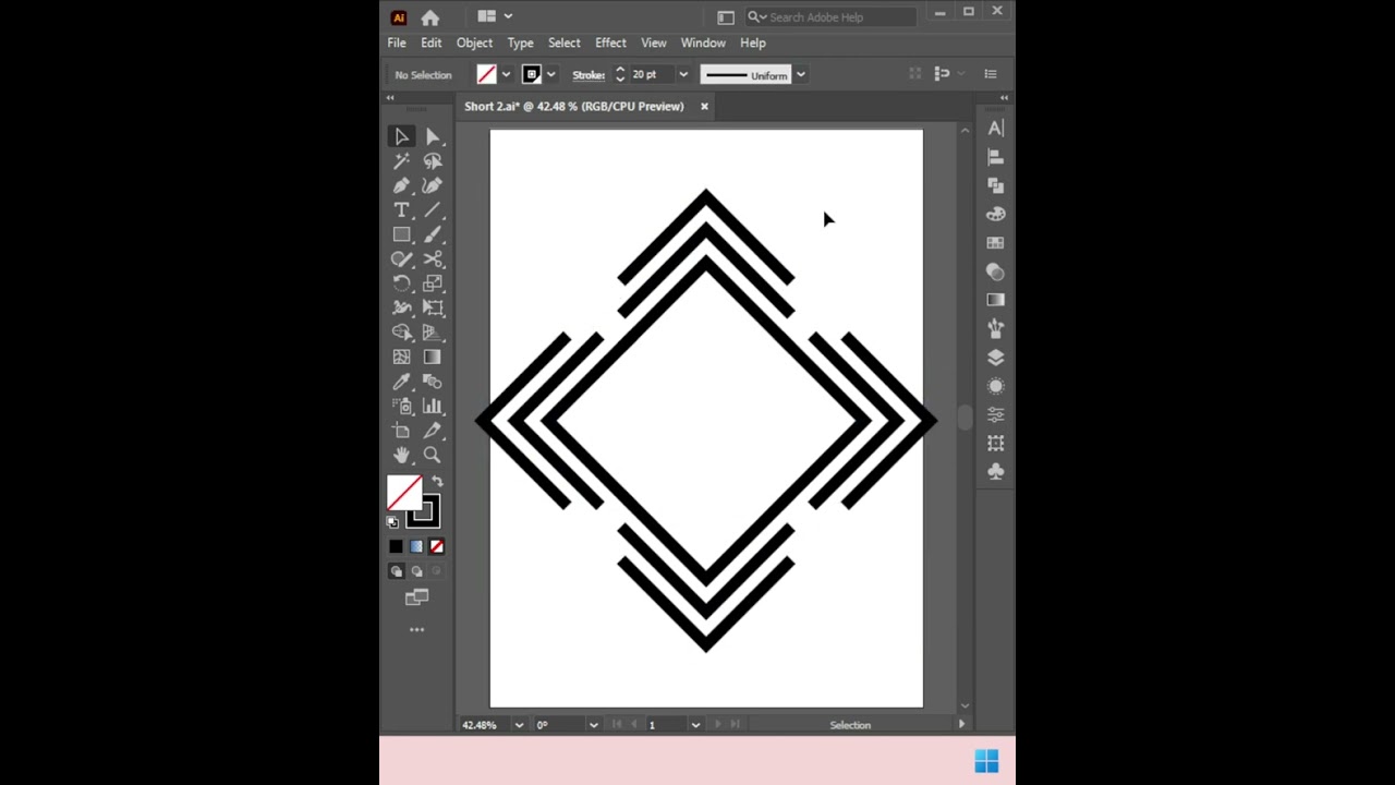 Square Abstract Logo #short #shortvideo #squarelogo
