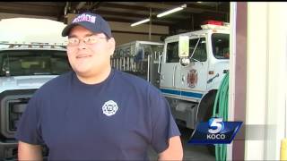 Oklahoma fire station gets unusual call to start weekend