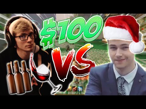 Smite: DRUNK CHRISTMAS 1v1 VS. REXSI FOR $100!