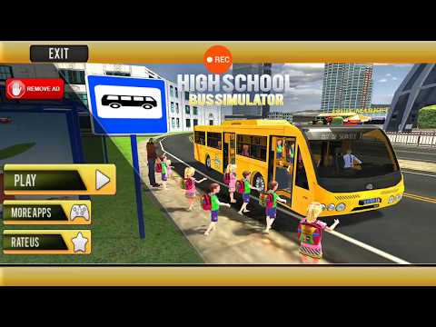 City High School Bus 2018 Driving Simulator | Transport Children To School - GamePlay - Car Games