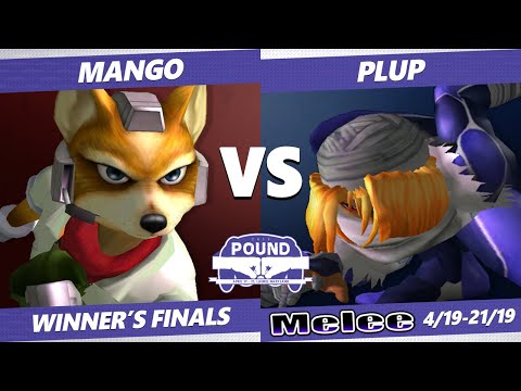 Pound 2019 SSBM - C9 Mango (Fox) VS PG Plup (Sheik) Smash Melee Winner's Finals