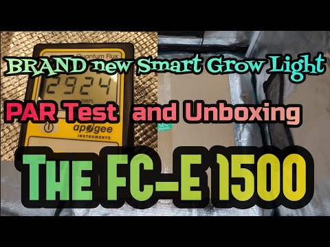 Brand New 2024 Smart LED grow Light Mars Hydro FCE-1500 Unboxing / Par Test