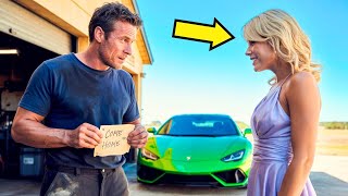 Poor Mechanic Slept in Garage for Days — Then Found a Note Taped to the Billionaire’s Bumper