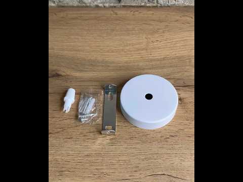 Розетка потолочная белая D80