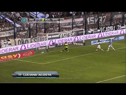 Gol Acosta. Gimnasia 0 Boca 1. Fecha 19. Final 2014. Fútbol Para Todos.