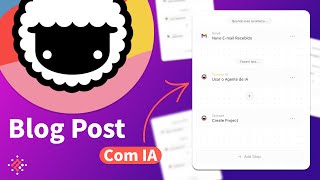 Crie BLOG POST usando IA com um E-mail | Taskade