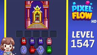 Pixel Flow Level 1547 Solution Walkthrough