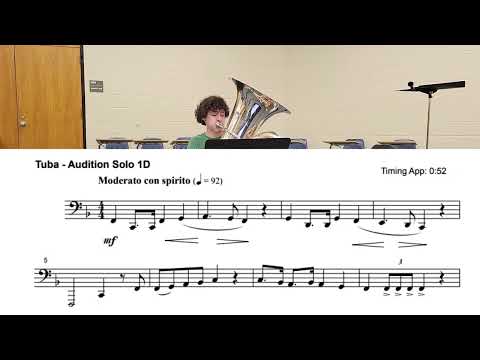North Carolina Middle School All-District/State Tuba Solo - Owen Hans