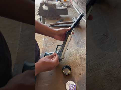 Pistola de pressão 5.5 reaberta pra calibre 22