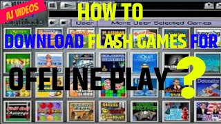 How to Download Flash Games for Offline Play