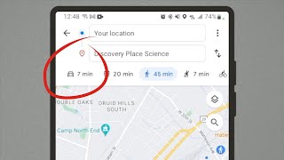 Change Google Maps directions walking to driving
