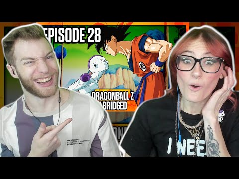 SHE LOVES GOKU VS FREEZA!! Reacting to "DragonBall Z Abridged Episode 28" with Kirby!