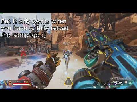 Skipping the Rampage reload animation using Mirage's tatical and holosprays / Apex Legends Season 12