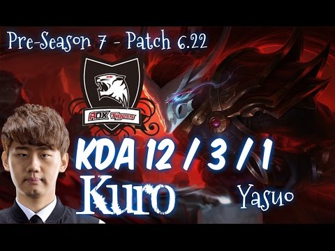 ROX Kuro YASUO vs VIKTOR Mid - Patch 6.22 KR Flex Rank