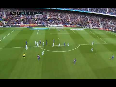 Gerard PIque Hits the Post || Barcelona Vs Celta Vigo 2-2