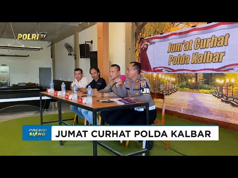 POLDA KALBAR GELAR JUMAT CURHAT BAHAS PENGAWALAN DAN KESELAMATAN BERLALU LINTAS
