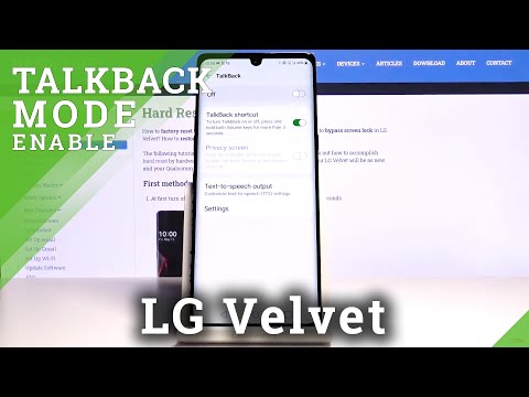 How to Activate TalkBack on LG VELVET – Use TalkBack