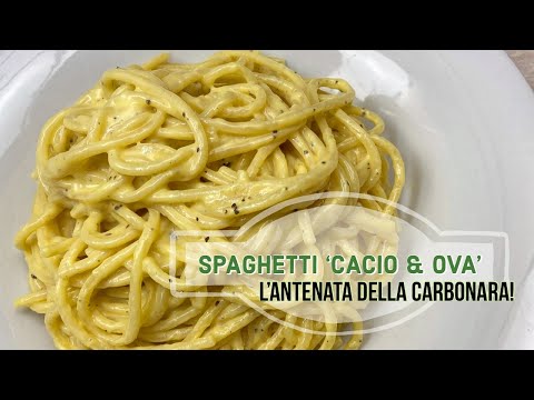SPAGHETTONI “CACIO & OVA” - L’ANTENATA DELLA CARBONARA! RICETTA VELOCE ED ECONOMICA