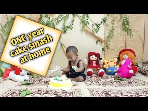 My Son 1 year Cake smash at home | cake smash theme at home | baby boy cake smash | Friendly Talent