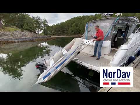 NorDav Swivel Davit -  12v Swivel Davit System - Dingy Retrieval  - Princess V39
