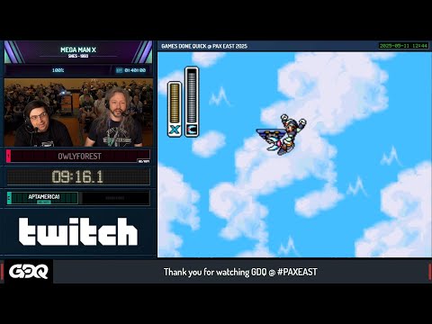 GDQ @ PAX East 2025 – Mega Man X 100% Speedrun