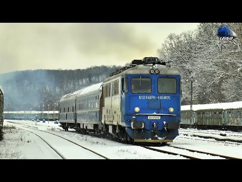 060-DA1 62-0741-4 & Mecanic Super Engineer in Zăpadă/Snow în Gara Jibou Station - 15 January 2021
