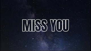 Oliver Tree- MISS YOU ft. Robin Schulz [Lyrics Video]