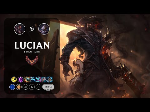Lucian Mid vs Orianna - EUW Grandmaster Patch 14.7