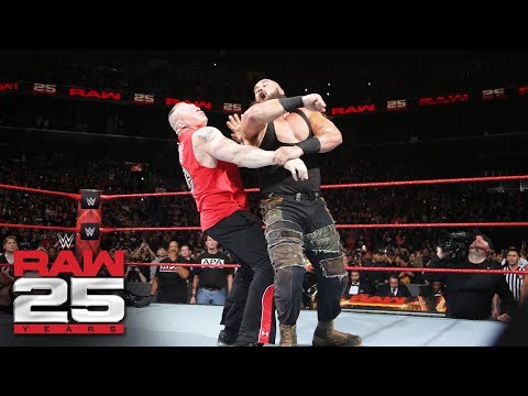 Braun Strowman, Brock Lesnar and Kane collide before the Royal Rumble event: Raw 25, Jan. 22, 2018