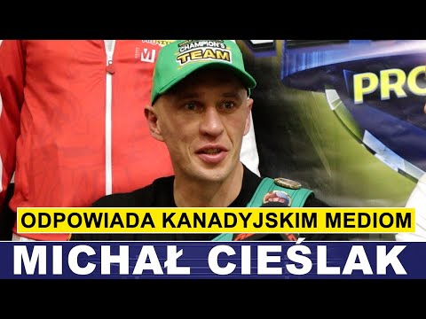 MICHAŁ CIEŚLAK - KONFERENCJA PO WYGRANEJ Z JEANEM PASCALEM