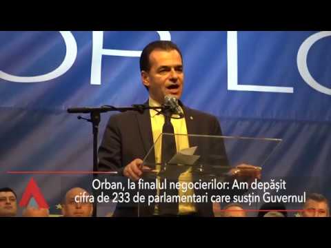 Stiri Mediafax 29 Octombrie – Orban: Am depășit cifra de 233 de parlamentari care susțin Guvernul
