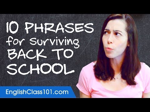 英語で学校に戻るためのトップ10フレーズを学ぶ (Learn the Top 10 Phrases for Surviving Back to School in English)