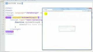 JavaScript Tutorial - 10 - Alert Boxes, and onClick