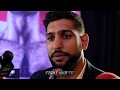 AMIR KHAN "MANNY PACQUIAO EDGES THIS FIGHT BUT BRONER YOU CANT TAKE LIGHTLY!"