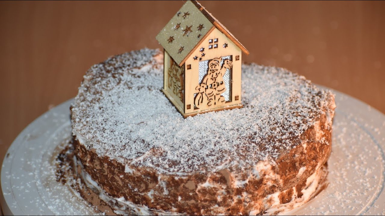 Snow theme cake |  welcoming choco based cake