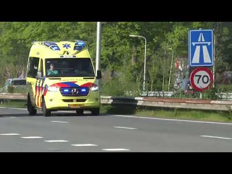 OVD 12 1291 en Ambulance met spoed onderweg in Santpoort Noord Velsen Zuid en Haarlem