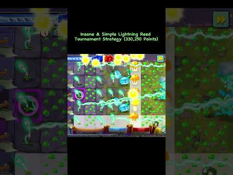 Bzz Button Insane Lightning Reed Tournament Strategy #pvz #pvz2 #strategy #pvz2tournament #thisweek