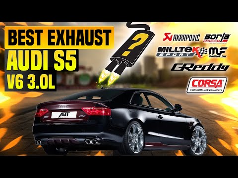 Audi S5 Exhaust Sound V6 3.0L ALL EXHAUSTS COMPILATION Borla,Cobra,Scorpion,Remus ++ Top Speed