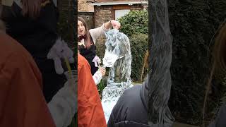 Insane Ice Sculpture! York Ice Trail 2023 | Ice Carvings | Ice Sculpting #shorts #ice #art